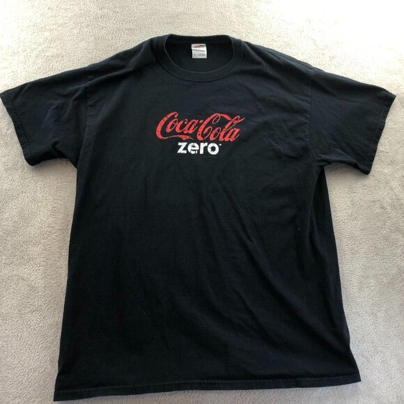 2 Coca-Cola Zero Men's Racing T-Shirts XL Lot Of Two Classic Graphic Tee - Picture 3 of 16